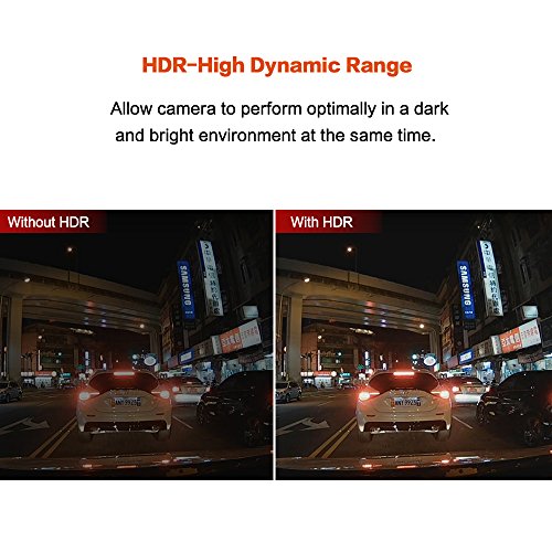 Dash Cam For Cars PEBA Full HD 1080P Dashboard Vehicle Camera with Night Vision,Parking Monitor,G-Sensor,HDR,Loop Recording,Motion Detection ,2.7”,170 °Wide Angle