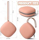 Aolso Dummy Holder 2Pcs Silicone Pacifier Case Apricot Bean Paste view 2