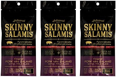 Meat Crafters Pork Skinny Salamis with Truffles Pack of 3