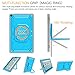 Fintie Case for All-New Amazon Fire HD 10 Tablet (7th Gen 2017) - [Tuatara Magic Ring] [360 Rotating] Multi-Functional Grip Stand Shockproof Protective Carry Cover w/ Built-in Screen Protector, Blue