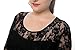 Chicwe Women's Plus Size Stretch Smitten Casual Lace Top