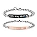 Gift for Lover His Queen Her King Stainless Steel Couple Bracelets for Women Men Jewelry Matching Set