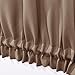 NICETOWN Blackout Panel for French Door - Privacy Blackout Curtain for Glass Door/French Door with Adjustable Tie-Back (1 Piece, W54 x L72-Inch, Cappuccino)