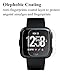 [4 Pack] Fitbit Versa Screen Protector Tempered Glass Film Gavoyeat HD Screen Protector for Fitbit Versa Smart Watch [Crystal-Clear 9H-Hardness Scratch-Resist No-Bubble]