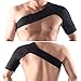 Lalawow Light Weight Adjustable Gym Sports Adjustable Stretch Black Single Shoulder Support Brace (Left)