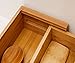 Bamboo Expandable Utensil Cutlery Tray Drawer Organizer Divider 3 Compartments with 2 Adjustable Dimensions;Beautiful Durable and Multifunctional Utensil Holder and Organizer