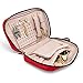 MOSAJIE AlgorithmBags Travel Jewelry Organizer Storage Case for Necklace, Earrings, Rings, Bracelet (True Blood, Leather & Suede)