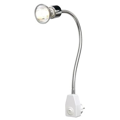 SLV LED Steckerlampe Dio Flex Plug | flexible Leselampe, Stecker-Lampe zur individuellen Beleuchtung für Küche, Schreibtisch,