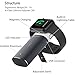 MIPOW Portable Apple Watch Charger, MFi Certified Magnetic 6000mAh Power Bank with Built-in iPhone Fast Charging Cord Cable, Pocket-Sized Battery for iWatch Series 4 3 2 1 Nike 38mm 42mm
