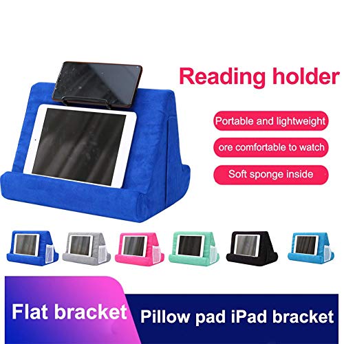 Soft Pillow for iPads, Multi-Angle Pillow Lap Stand,Tablet Computer Stand for eReaders, Smartphones, Books, Magazine