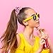 30 Pieces Metallic Scrunchies Shiny Elastic Hair Bands Scrunchy Gradient Mermaid Colors Hair Ties Ropes for Women Girls Hair, 10 Colors 2 Sides in Different Color