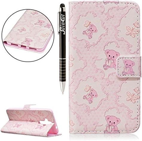 Huawei Mate 9, Huawei Mate 9 Book-Style Leather Mobile Phone Case Wallet Saincat Scratch Bumper Mobile Phone Case Back Cover Retro Butterfly Flower Pattern PU Leather Case Wallet Case Folio Flip Cover Book Style Folding Bag in Leather Look with Stand Function and Card Slot and Magnetic Closure Case Flip Case for Huawei Mate 9