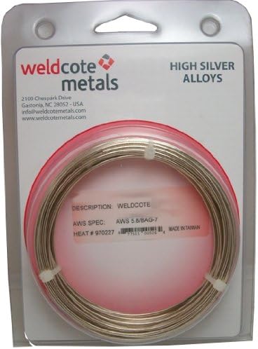 Weldcote Metals 56 Cadmium Free silver solder Size: 1/32" 50 Troy Oz.