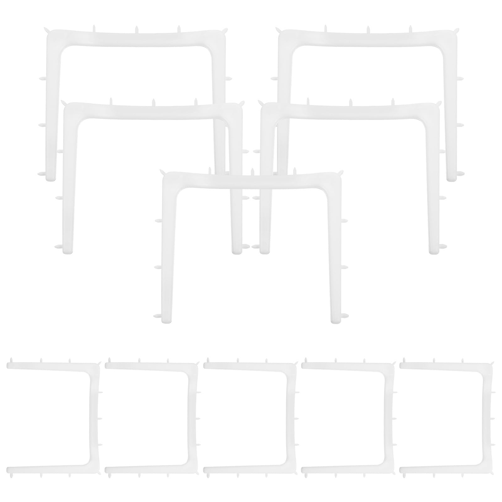 Healifty 10pcs Disposable Dental Rubber Dam Frame Holder Autoclavable Rubber Barrier Bracket Distracter Lab Instrument