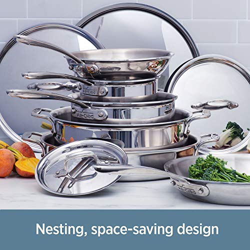 AllClad D3 Compact Stainless Steel PFOA/Free Nonstick Dishwasher Safe