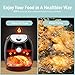 Habor Air Fryer, 5.8QT XL Large Hot Air Fryer Oven, Air Cooker w/Detachable Non-Stick, Quick Knob, Recipes, for Thanksgiving Meal, Chicken, Pie, Suitable for Dishwasher, 1700W