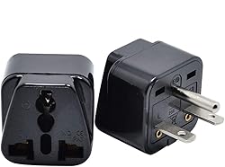 Tekit Black NEMA 6-15P Universal Plug Adapter