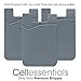 USA Merchant - Cellessentials Redesigned Card Holder - Silicone Stick on Cell Phone Wallet with Pocket for Credit Card ID Business Card - iPhone Android & Smartphones (Grey)