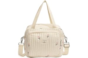 Lovely Baby Diaper Bag with Floral/Animal Embroidery Fashionable Shoulder Bag Organiser Case Container for