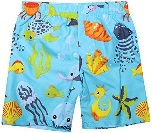 Sweet & Soft Baby Boys 4-Piece Rash Guard and Trunk Swimsuit Set (Infant/Toddler) (Solid, 18 Months)\'' - Thumbnail 2