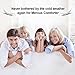 MEROUS Queen Comforter - Soft Quilted Down Alternative Duvet Insert with Corner Tabs,Summer Fluffy Reversible Hotel Collection Comforter - White,88x88 inch (White, 88x88 inch)