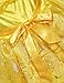Romy's Collection Girls Deluxe Yellow Belle Dress up Gown Costume w/Accessories (5-6)