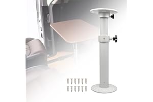 Sporacingrts Adjustable Table Pedestal Detachable Table Base Stand Leg Base Mount Kit Compatible with Boat Yacht RV Motorhome
