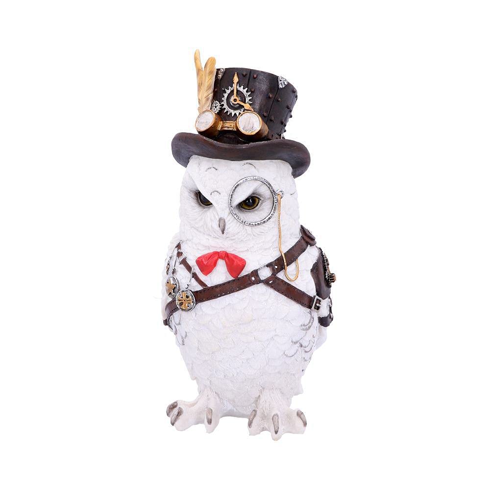 Nemesis Now Cogsmiths Owl 23.5cm, White, One Size — image 1