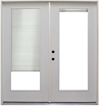 Retrofit Prehung Primed White Steel Patio Door Amazon Com