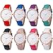 Womens Quartz Watches,COOKI Unique Analog Fashion Clearance Lady Watches Female watches on Sale Casual Watches for Women,Round Dial Case Comfortable PU Leather Watch-H12