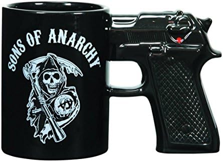 Novelty 1pcs 14 Oz. Pistol Ceramic Mug Glaze Cup Sons of Anarchy Coffee Mug