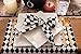 DII Halloween Tabletop, Harlequin Collection, Table Runner, 14x72, Black and Cream