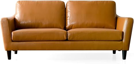 Amazon エア リゾーム ソファー 2人掛け おしゃれ ローソファー ポケットコイル 2 5pデザインソファ Lauru ラウル キャメル レザー ソファ カウチ オンライン通販