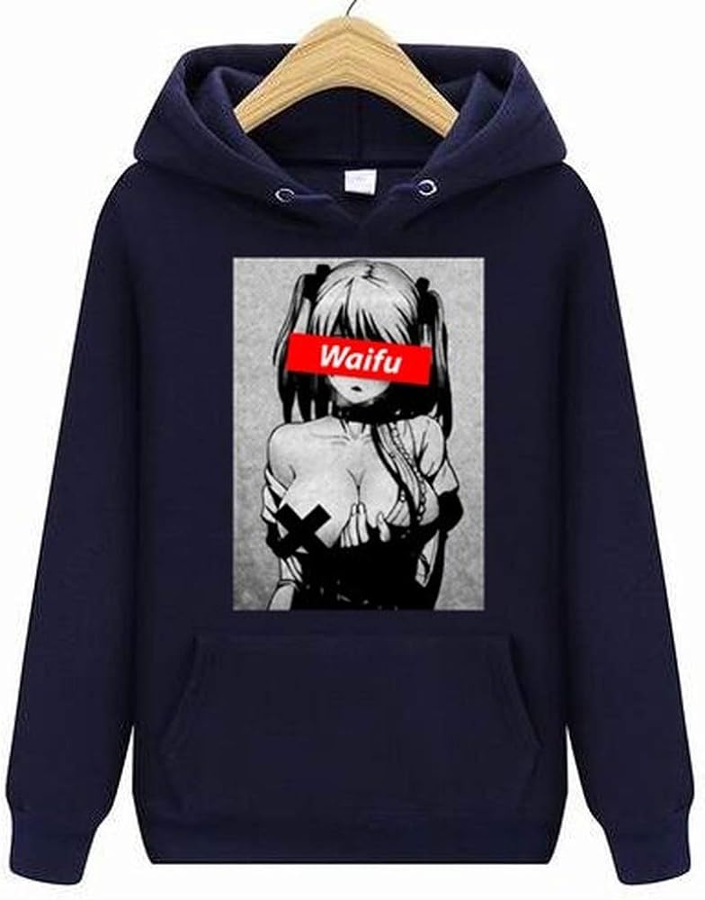 Sweat à capuche Waifu Material Hoodies Otaku Lewd Hentai Cute Girl