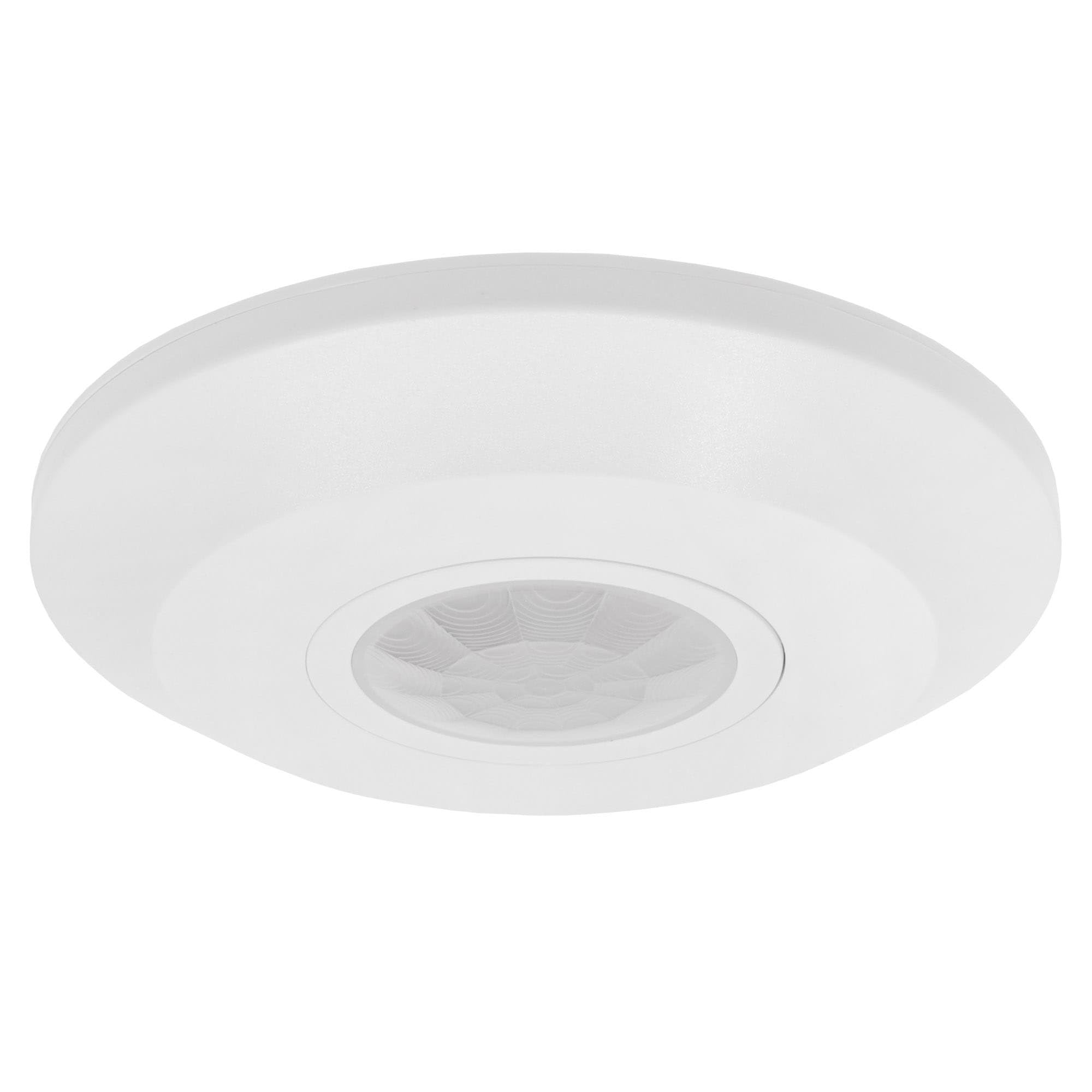 Ledvion - Motion Detector White, Surface-mounted detector Whitetwilight sWhitech, Ceiling mounting, IP20, Light control 360°, Working range 8m, Built-in Light sensor