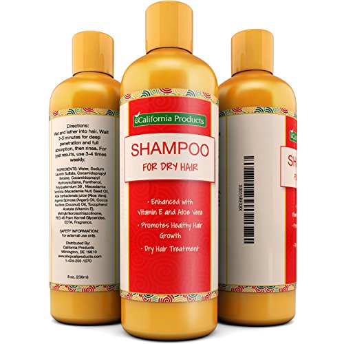 Natural Anti Hair Loss Shampoo For Men & Women â€“ Hair Loss Prevention & Regrowth Shampoo â€“ Helps with Dry Hair â€“ With Argan Oil and Aloe Vera â€“ Good For Everyday Use â€“ 8 Fl Oz â€“ California Products