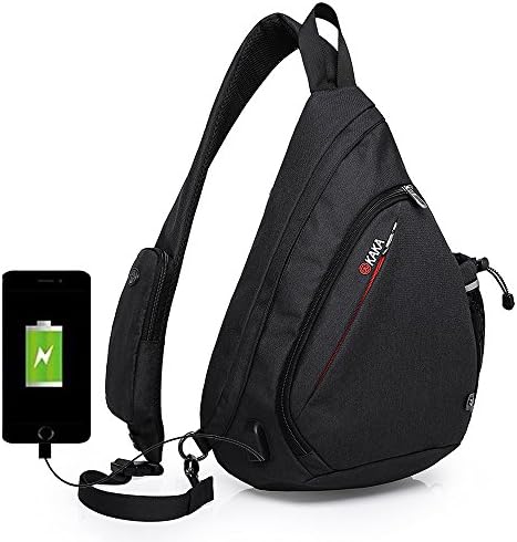 qzfgj Unisex Sling Bag Chest Shoulder Backpack Multipurpose Crossbody Pack