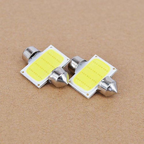 image for Connoworld Clearance Sale 2Pcs 12V COB LED White Interior Light Lamp C