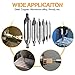 6Pcs Center Drill Bits,Drillpro HSS Lathe Mill Center Drill Bits,60 Degrees Countersink Drill Bits for Steel, Metal, Iron, Alum, Carbon Steel, Brass,Wood,3/76” 1/17” 1/9” 6/61” 1/8” 1/5”