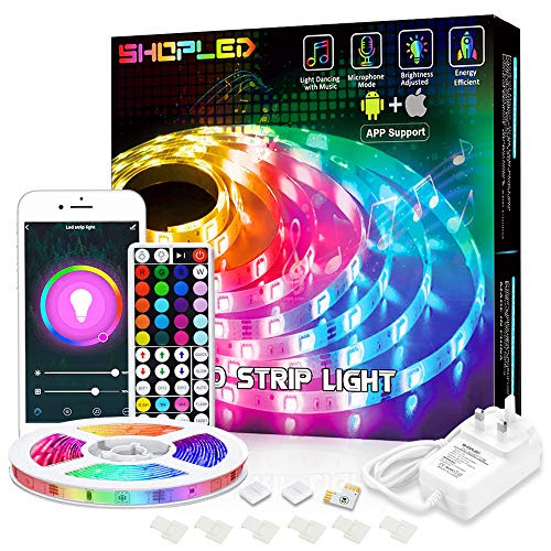 SHOPLED 16.4ft Smart WiFi LED Strip Lights with Alexa Tuya Smart, APP