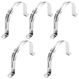 Bonsicoky 5Pcs M100 Rigid Pipe Strap, 4" Stainless