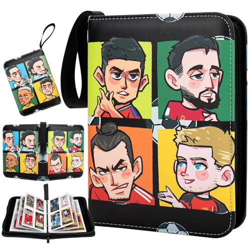 Black - Football Card Binder with 400 Sleeves