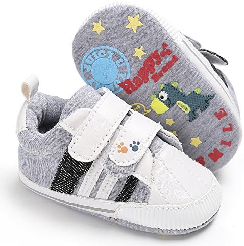 LUWU Baby Boy Girls Soft Sole Anti-Slip Infant Toddler First Walking Crib Shoes