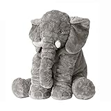 Soften Big XL Stuffed Elephant Plush Toy Grey 24 inch/60cm