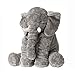 ECEJIX Big XL Stuffed Elephant Plush Toy Grey Stuffed Animal Durable Elephant Plush Toy Large Soft Toy Gifts for Kids 24 Inches 2 lbs