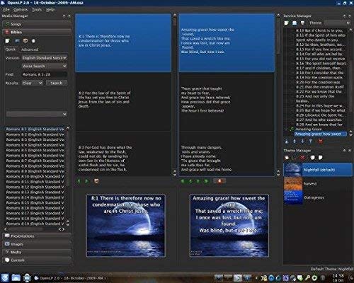 Church Service Song Display Verses Lyrics Projector Presentation Windows Mac PC Computer Software - Thumbnail 4