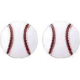 Mikovivi Baseball Earrings for Women, Lightweight Sports Stud Earrings Stylish Softball Jewelry Game Day Gifts for Baseballs Players Lovers Fans Mom Accessories