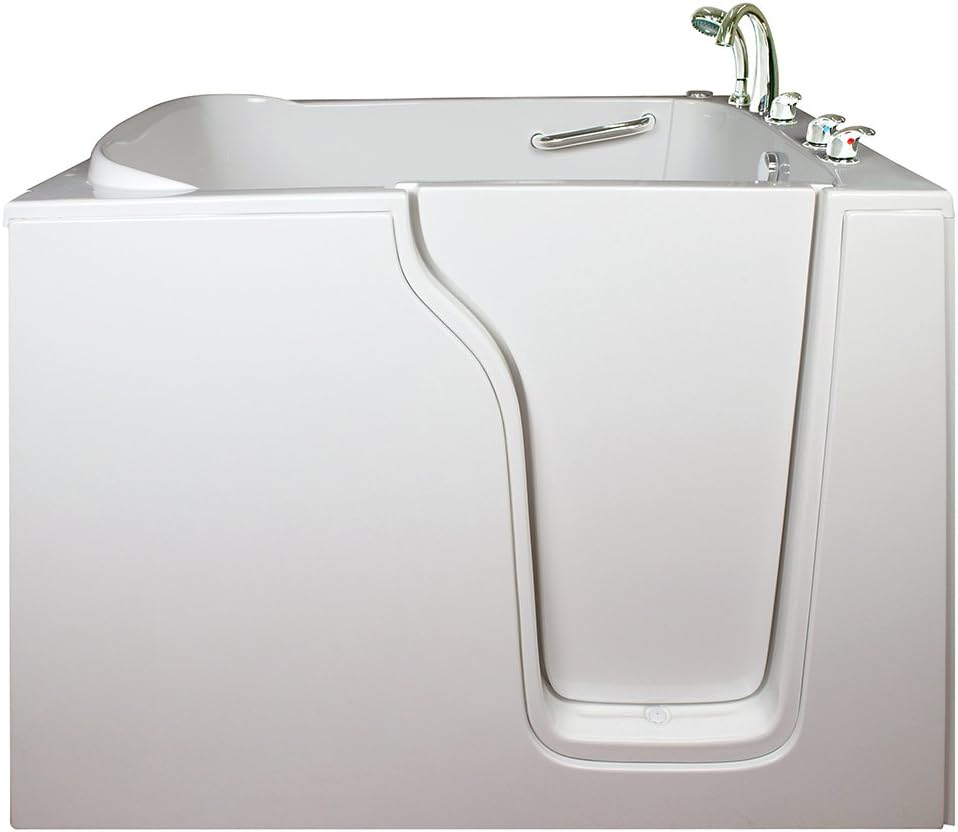 Bariatric Seat Hydrotherapy Massage Whirlpool Walk-In Tub Drain Location: Right