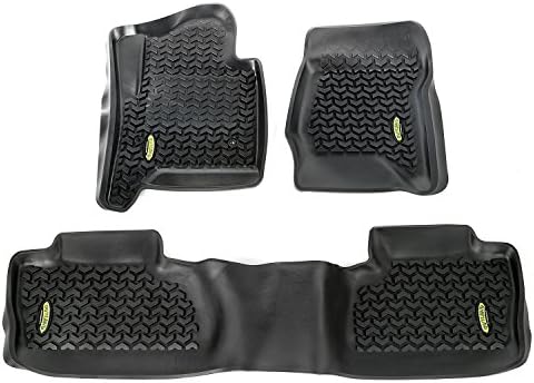 Outland 398298703 Black Front and Rear Floor Liner Kit For Select Chevrolet Silverado and GMC Sierra Models