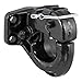 CURT 48205 Pintle Hook Hitch 10,000 lbs, Fits 2-1/2 to 3-Inch Lunette Ring, Mount Required, Carbide Black Powder Coat